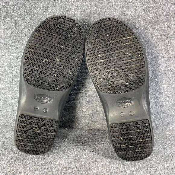 Crocs Clogs Shoes Womens 11 Black Neria Pro Work Slip Resistant Career Comfort - Picture 10 of 12